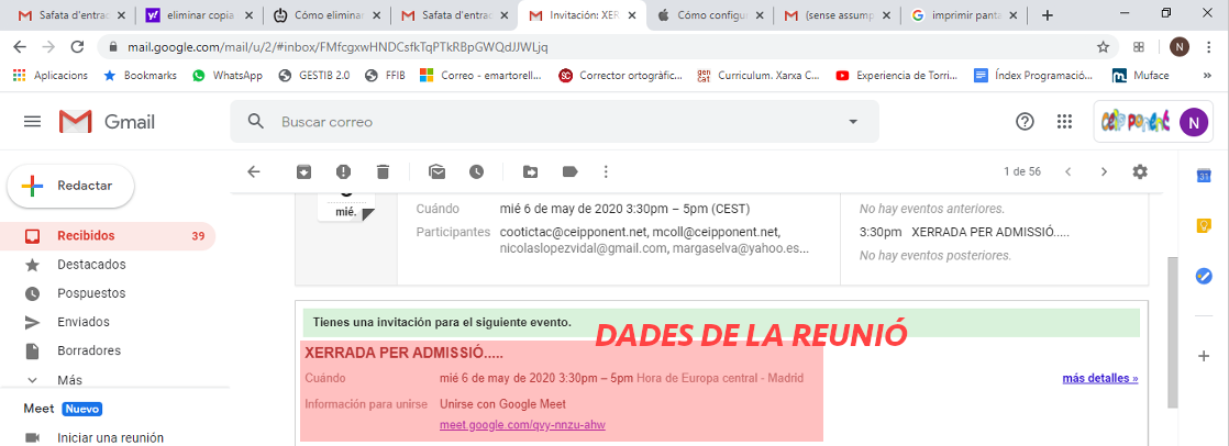 CORREU REUNIO ADSCRIPCIO